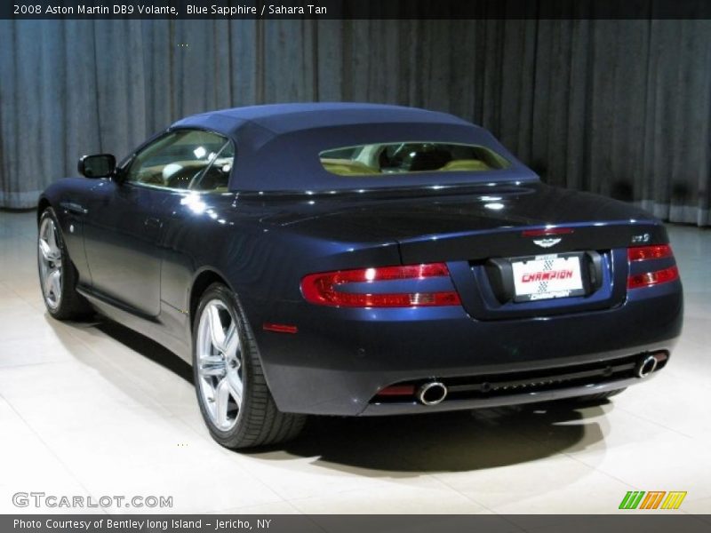 Blue Sapphire / Sahara Tan 2008 Aston Martin DB9 Volante