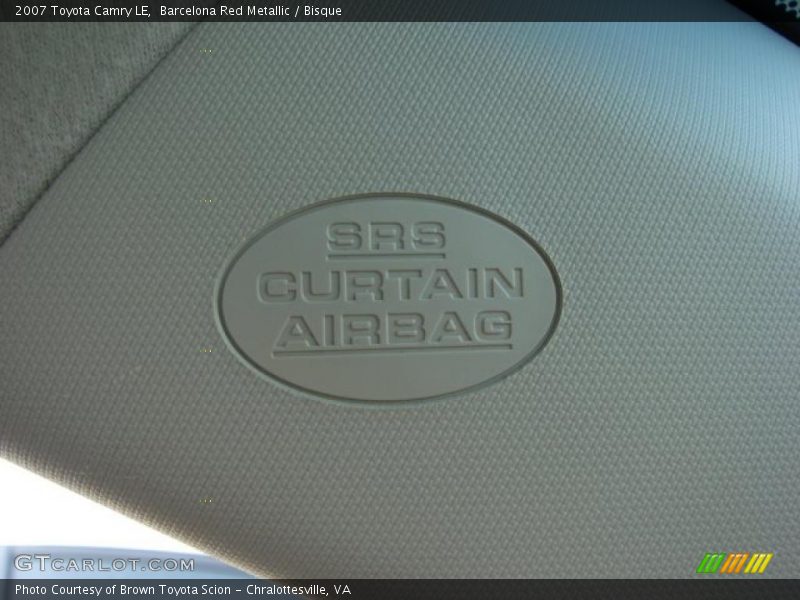 Barcelona Red Metallic / Bisque 2007 Toyota Camry LE