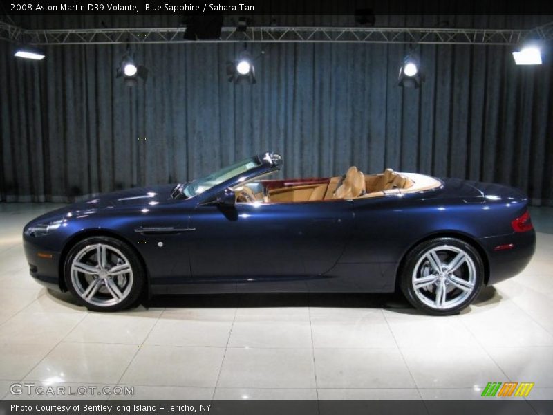 Blue Sapphire / Sahara Tan 2008 Aston Martin DB9 Volante