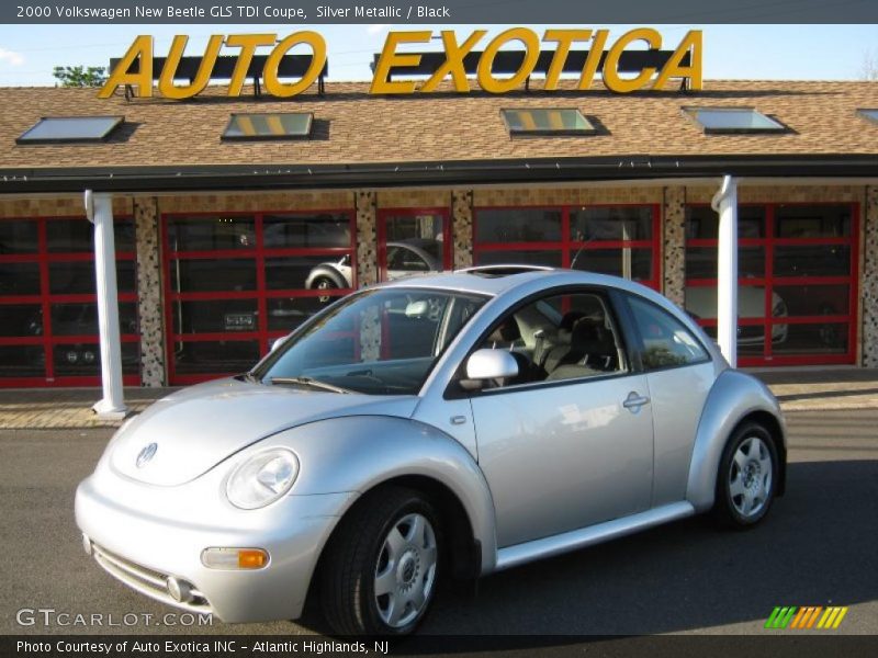 Silver Metallic / Black 2000 Volkswagen New Beetle GLS TDI Coupe