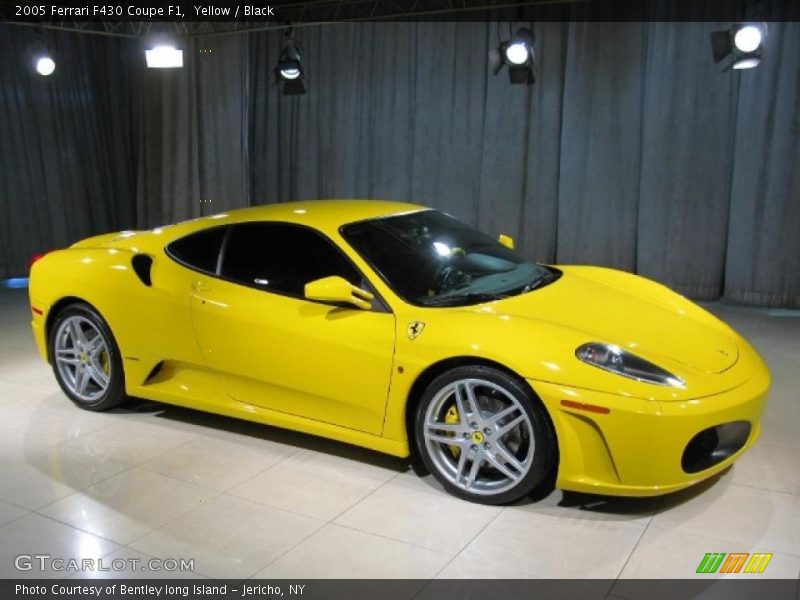 Yellow / Black 2005 Ferrari F430 Coupe F1