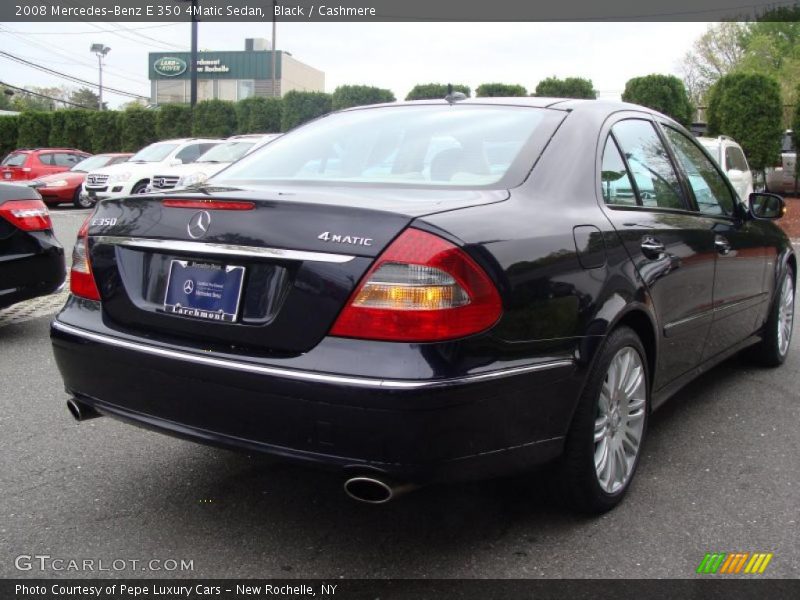 Black / Cashmere 2008 Mercedes-Benz E 350 4Matic Sedan