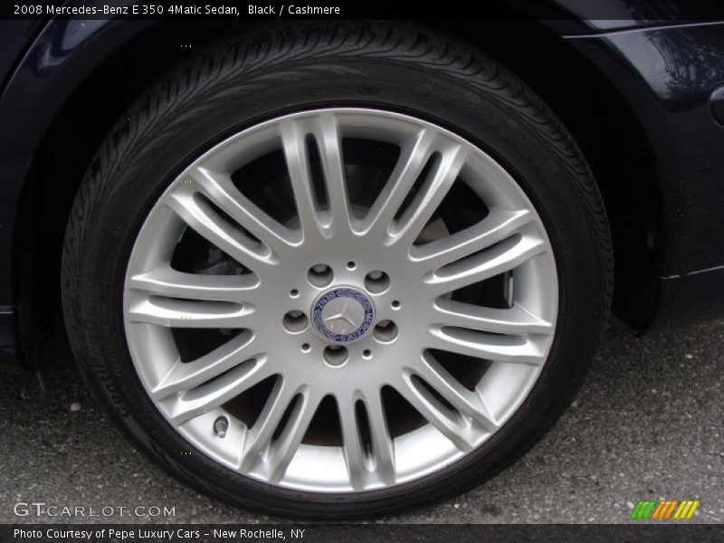 Black / Cashmere 2008 Mercedes-Benz E 350 4Matic Sedan