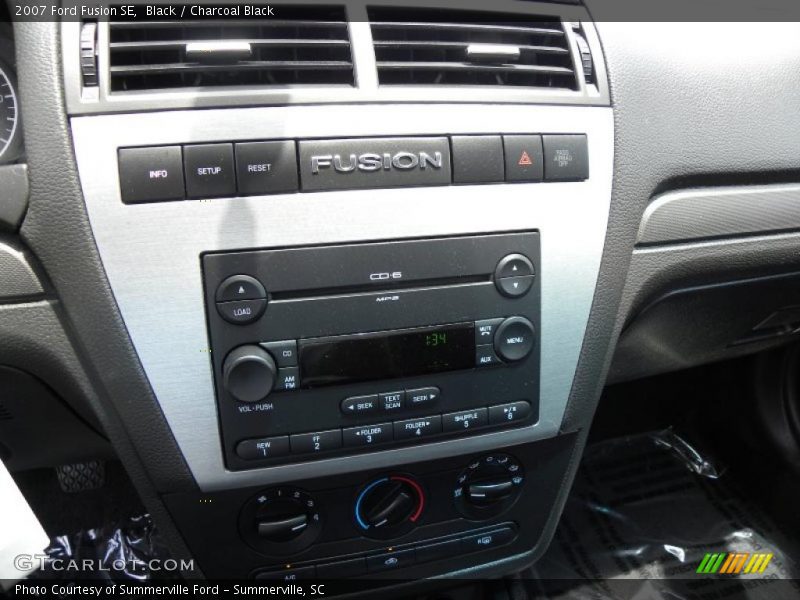 Black / Charcoal Black 2007 Ford Fusion SE