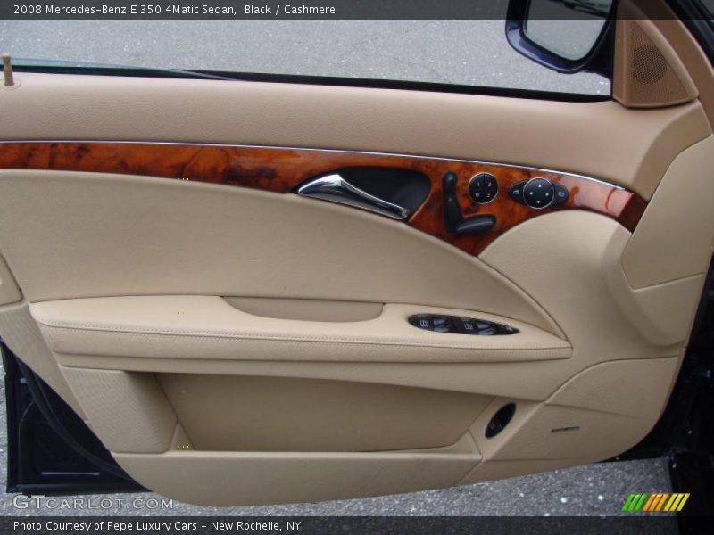Black / Cashmere 2008 Mercedes-Benz E 350 4Matic Sedan