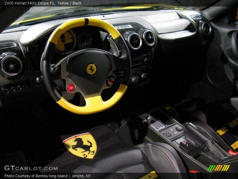 Yellow / Black 2005 Ferrari F430 Coupe F1