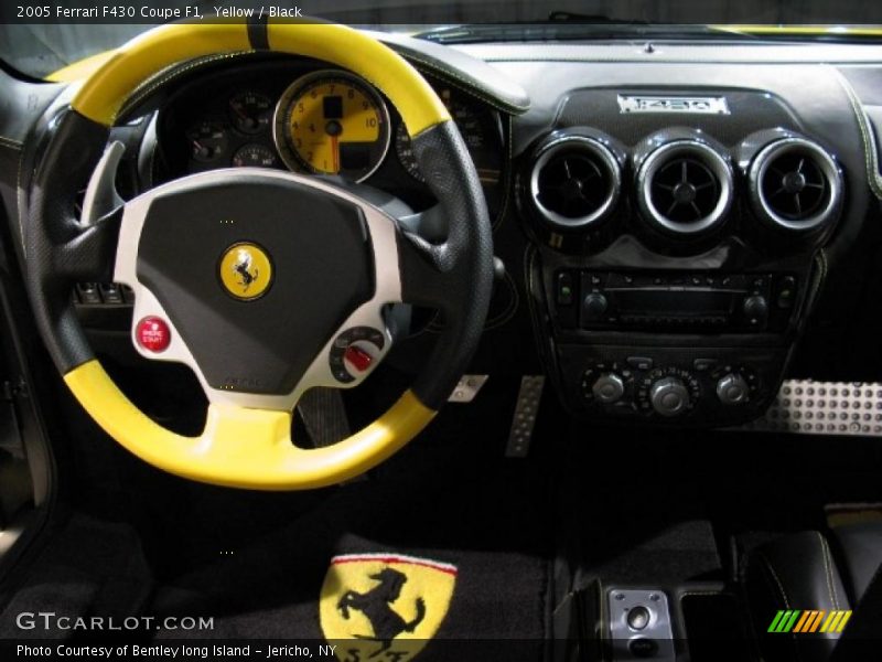 Yellow / Black 2005 Ferrari F430 Coupe F1