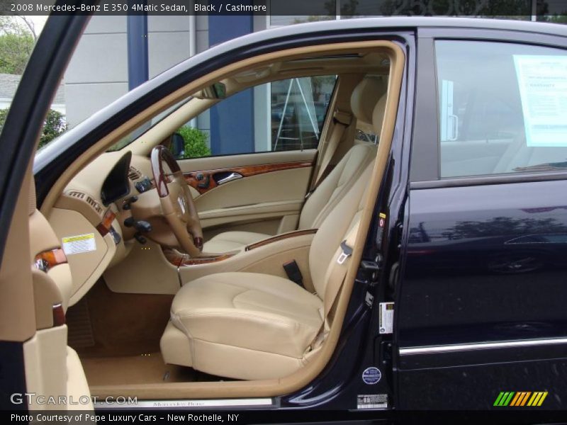 Black / Cashmere 2008 Mercedes-Benz E 350 4Matic Sedan