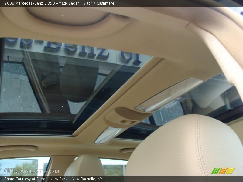 Black / Cashmere 2008 Mercedes-Benz E 350 4Matic Sedan