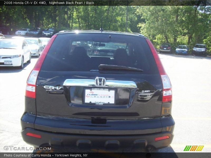 Nighthawk Black Pearl / Black 2008 Honda CR-V EX 4WD