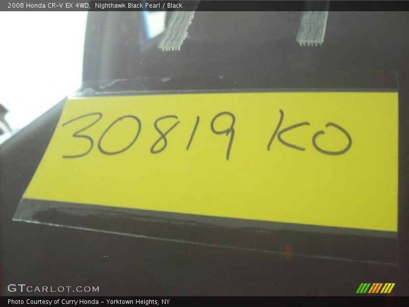 Nighthawk Black Pearl / Black 2008 Honda CR-V EX 4WD