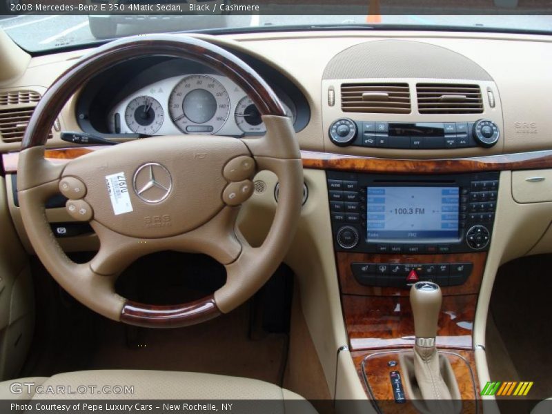 Black / Cashmere 2008 Mercedes-Benz E 350 4Matic Sedan