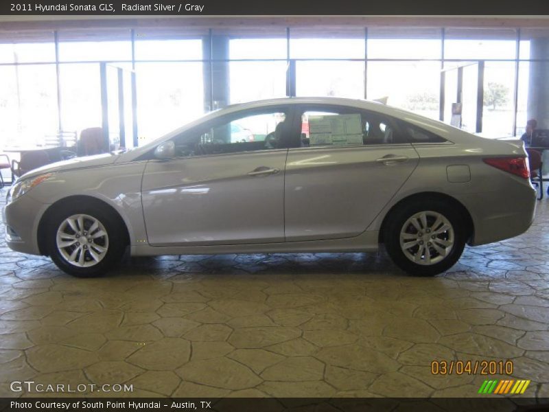 Radiant Silver / Gray 2011 Hyundai Sonata GLS