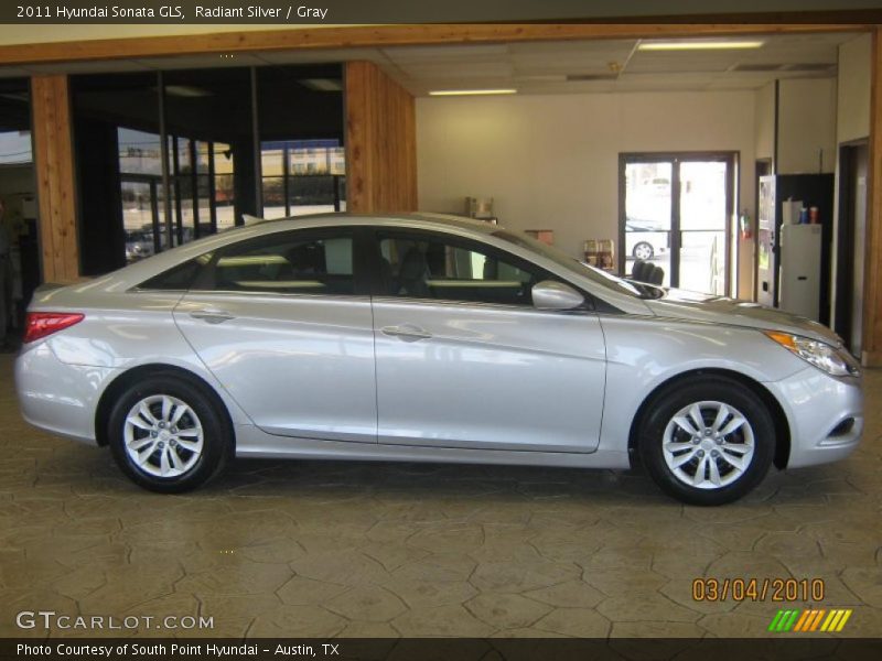 Radiant Silver / Gray 2011 Hyundai Sonata GLS