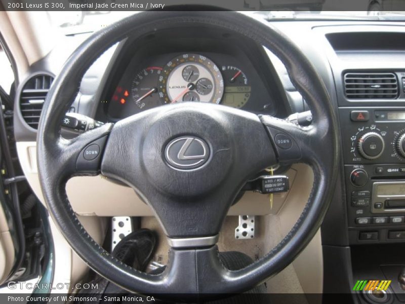 Imperial Jade Green Mica / Ivory 2001 Lexus IS 300