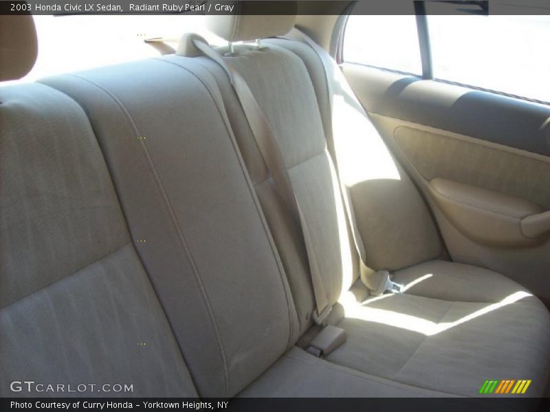 Radiant Ruby Pearl / Gray 2003 Honda Civic LX Sedan