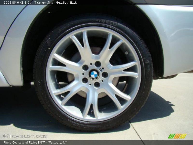 Titanium Silver Metallic / Black 2008 BMW X3 3.0si
