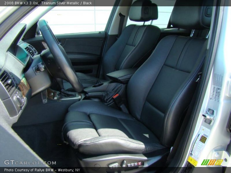 Titanium Silver Metallic / Black 2008 BMW X3 3.0si