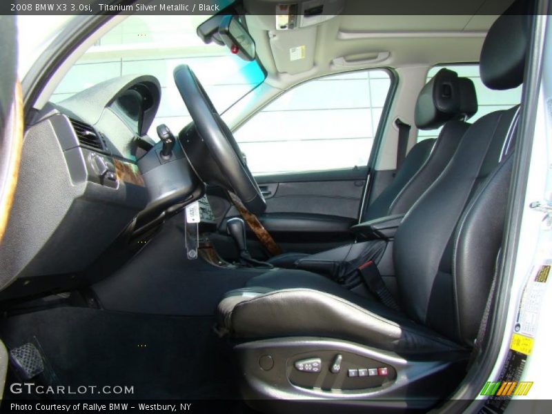 Titanium Silver Metallic / Black 2008 BMW X3 3.0si