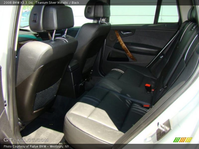Titanium Silver Metallic / Black 2008 BMW X3 3.0si