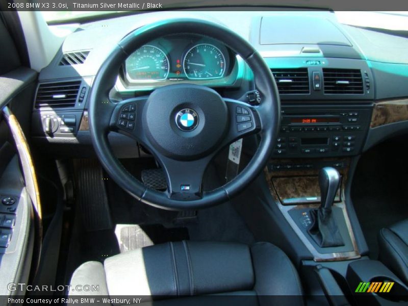Titanium Silver Metallic / Black 2008 BMW X3 3.0si