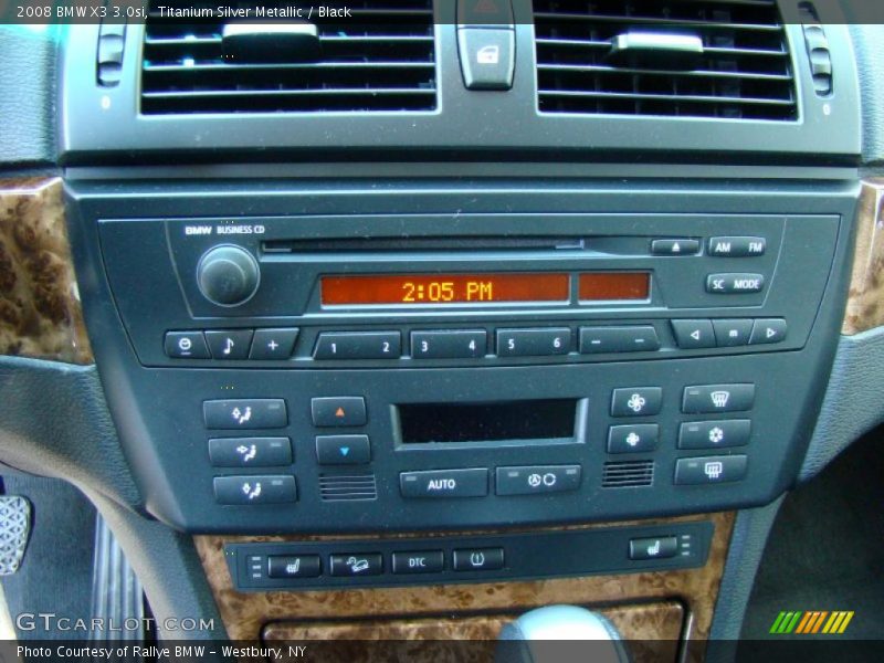 Titanium Silver Metallic / Black 2008 BMW X3 3.0si