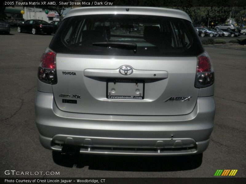 Silver Streak Mica / Dark Gray 2005 Toyota Matrix XR AWD