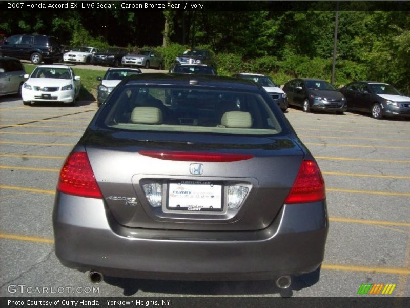 Carbon Bronze Pearl / Ivory 2007 Honda Accord EX-L V6 Sedan