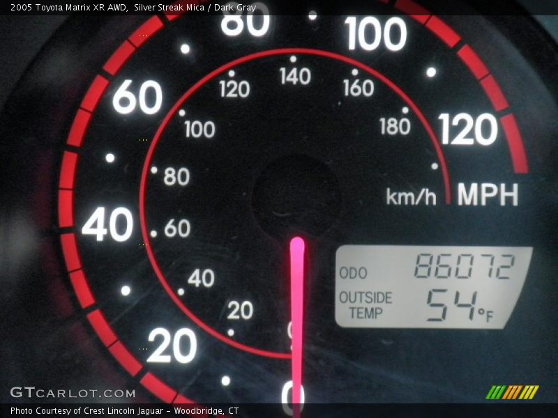 Silver Streak Mica / Dark Gray 2005 Toyota Matrix XR AWD