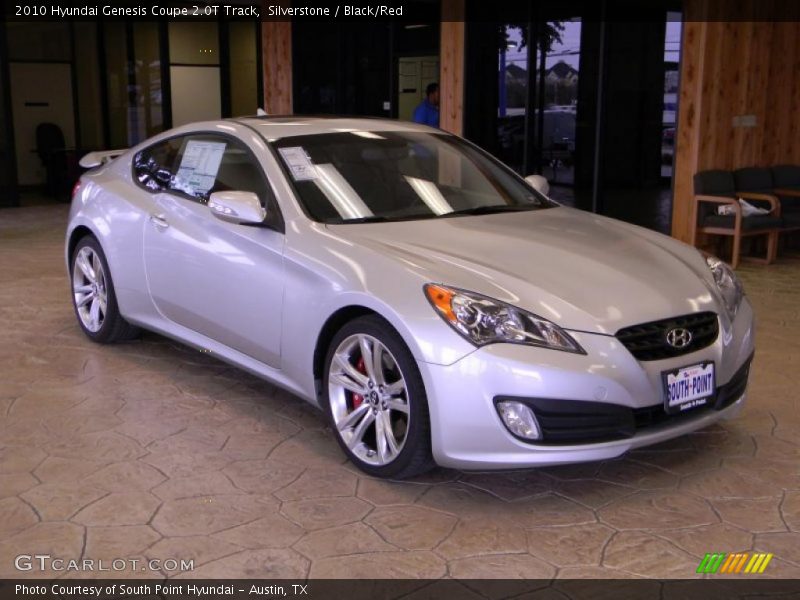 Silverstone / Black/Red 2010 Hyundai Genesis Coupe 2.0T Track
