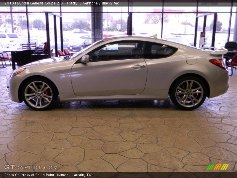 Silverstone / Black/Red 2010 Hyundai Genesis Coupe 2.0T Track