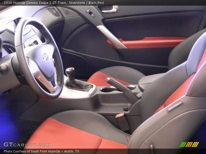 Silverstone / Black/Red 2010 Hyundai Genesis Coupe 2.0T Track