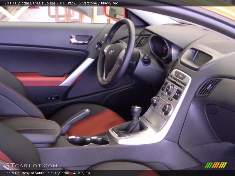 Silverstone / Black/Red 2010 Hyundai Genesis Coupe 2.0T Track