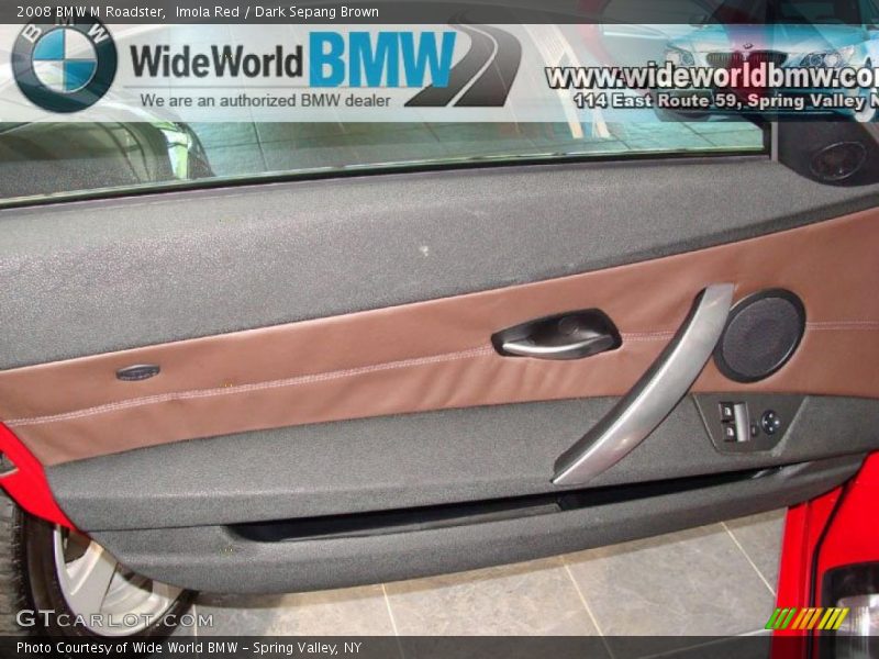 Imola Red / Dark Sepang Brown 2008 BMW M Roadster