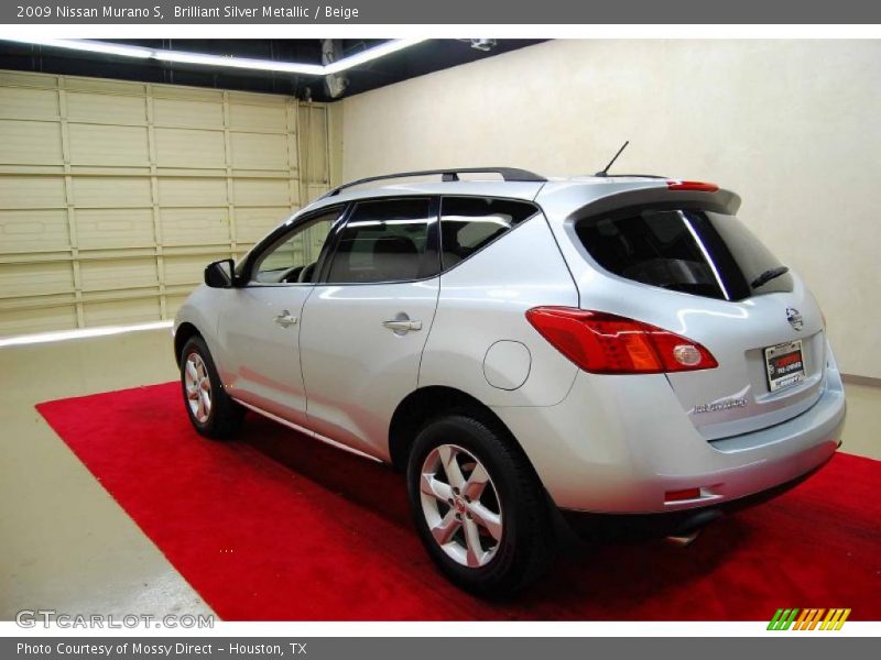 Brilliant Silver Metallic / Beige 2009 Nissan Murano S