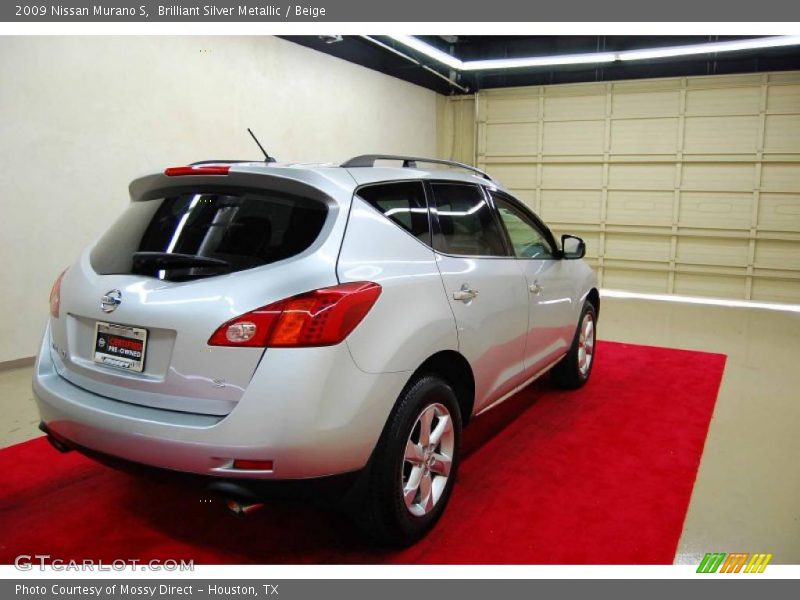 Brilliant Silver Metallic / Beige 2009 Nissan Murano S