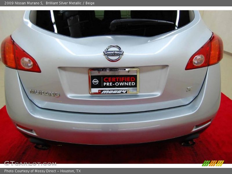 Brilliant Silver Metallic / Beige 2009 Nissan Murano S