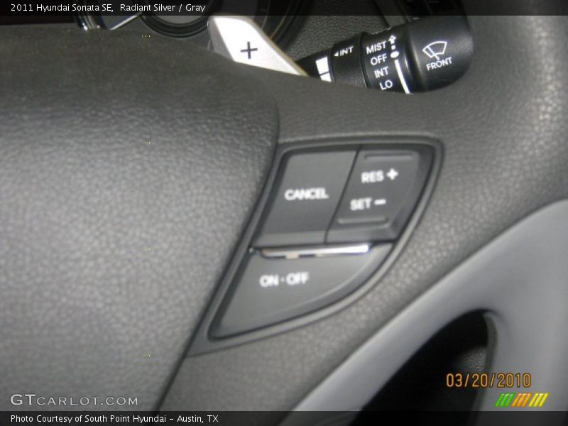 Radiant Silver / Gray 2011 Hyundai Sonata SE