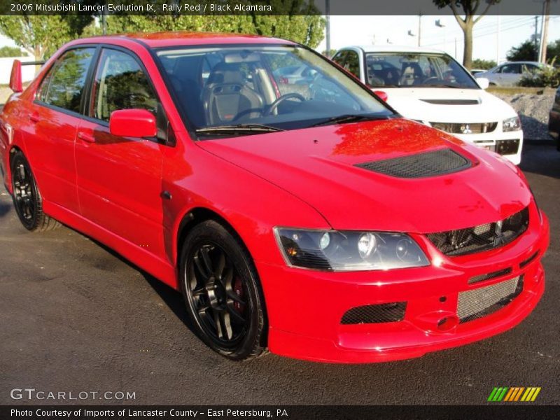 Rally Red / Black Alcantara 2006 Mitsubishi Lancer Evolution IX