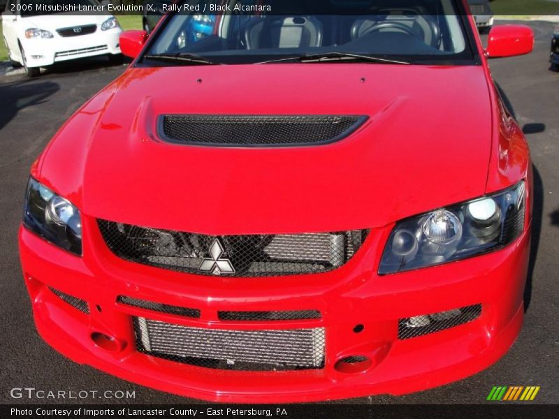 Rally Red / Black Alcantara 2006 Mitsubishi Lancer Evolution IX