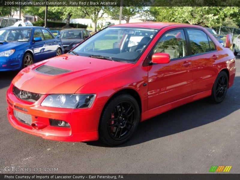 Rally Red / Black Alcantara 2006 Mitsubishi Lancer Evolution IX