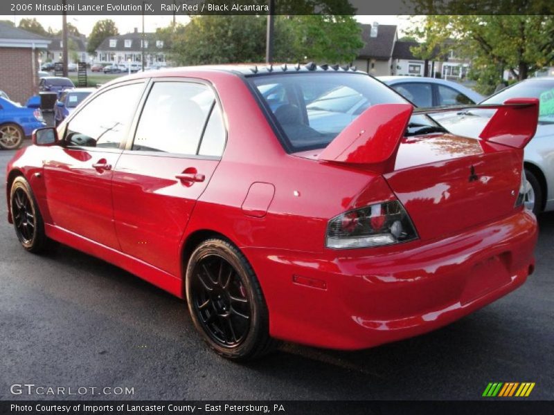 Rally Red / Black Alcantara 2006 Mitsubishi Lancer Evolution IX
