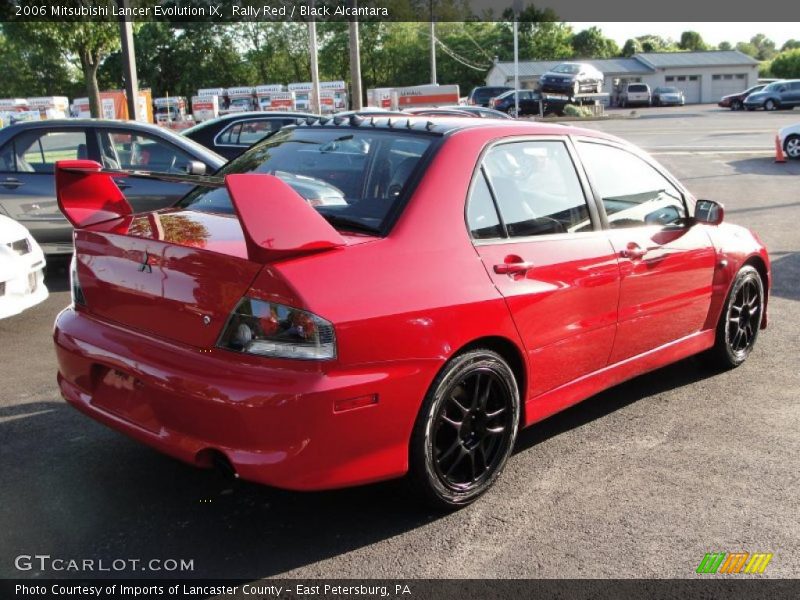 Rally Red / Black Alcantara 2006 Mitsubishi Lancer Evolution IX