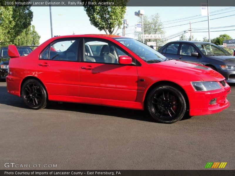 Rally Red / Black Alcantara 2006 Mitsubishi Lancer Evolution IX