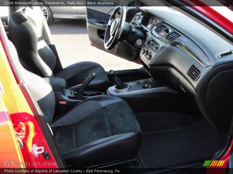 Rally Red / Black Alcantara 2006 Mitsubishi Lancer Evolution IX