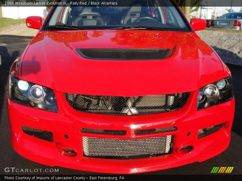 Rally Red / Black Alcantara 2006 Mitsubishi Lancer Evolution IX