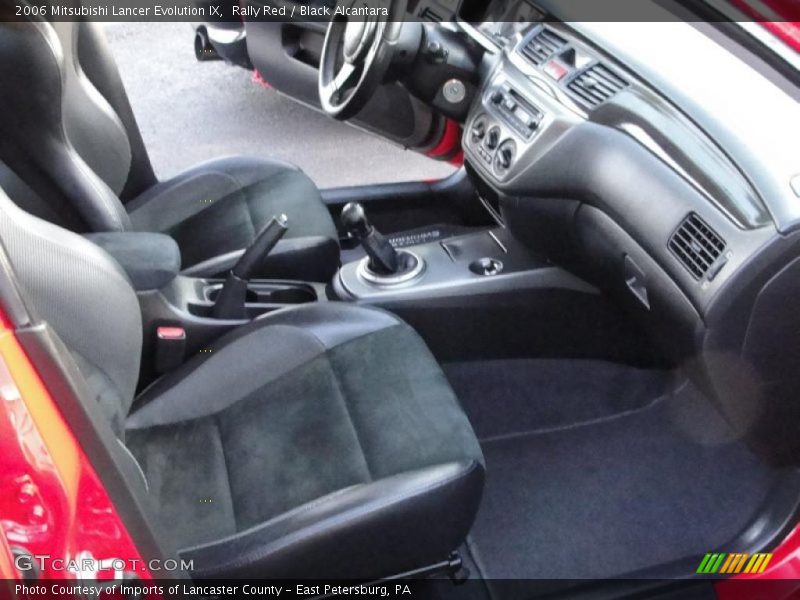 Rally Red / Black Alcantara 2006 Mitsubishi Lancer Evolution IX