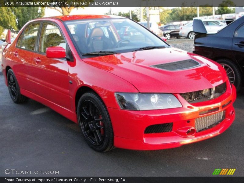 Rally Red / Black Alcantara 2006 Mitsubishi Lancer Evolution IX