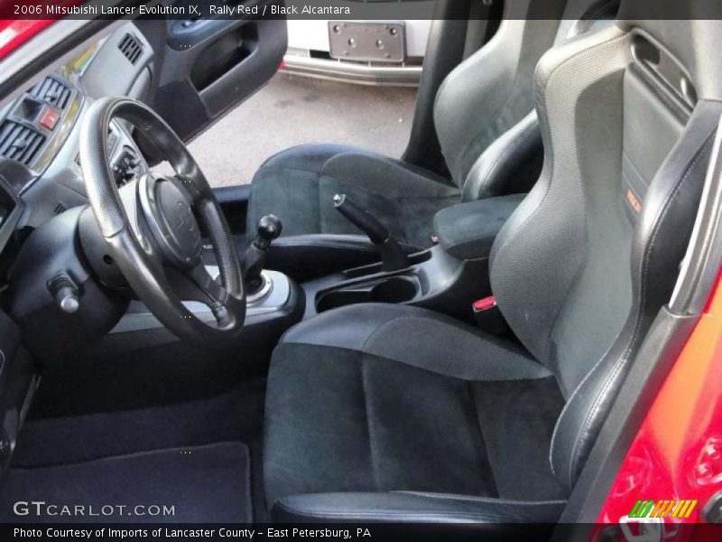 Rally Red / Black Alcantara 2006 Mitsubishi Lancer Evolution IX