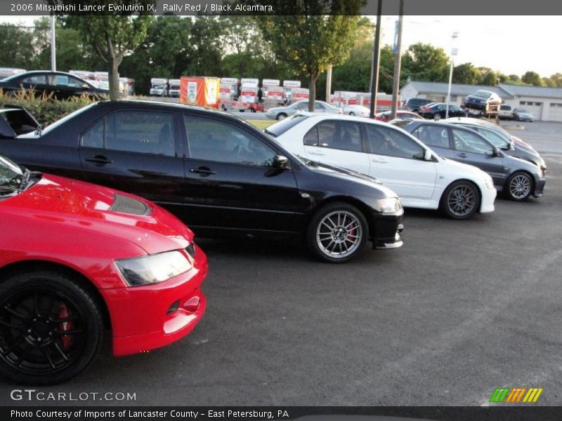 Rally Red / Black Alcantara 2006 Mitsubishi Lancer Evolution IX